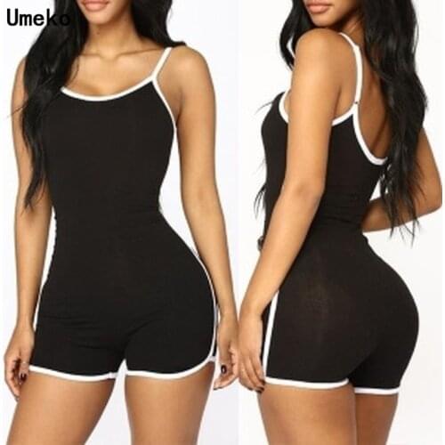 Umeko Fashion Bodysuit Streetwear Jumpsuit Women Overalls Rompers Womens Jumpsuit Jumpsuit Women Black Bodysuit S-5XL Plus Size