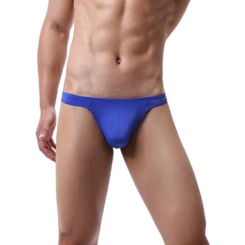 Mens Sexy Underwear Soft Thongs Seamless Penis Pouch Thong And G-string Slip Homme Ropa Interior Hombre Gay Panties Bikini Tanga