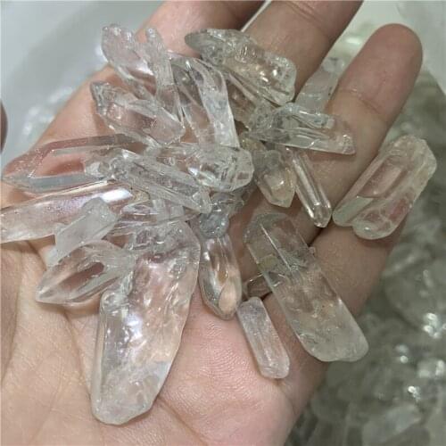 Natural White Crystal Quartz Crystal Stone Rock Lucky Healing Stones Minerals Health Decoration Furnishing