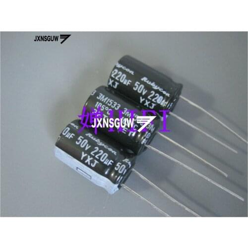 20PCS NEW RUBYCON YXJ 50V220UF 10X16MM Aluminum electrolytic capacitors 220uF/50v 105 degrees 220UF 50V