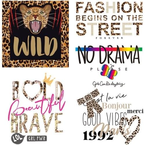 NEW letter Thermal stickers on clothes patches to iron on clothes stickers for t-shirt CQ