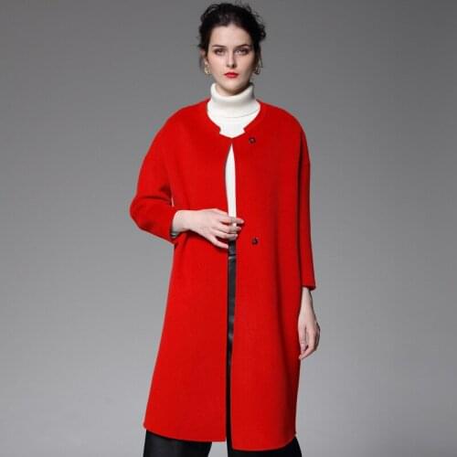 Coat, womens long style European and American high-end body repair collar hair coat, thickening dress 2018 new style