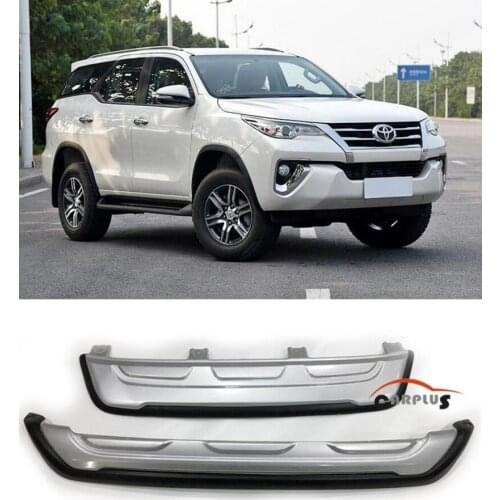 Stainless steel Car Front Rear Bumper Protector Guard Plate Fits For Toyota Fortuner 2015 2016 2017