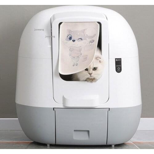 Fully Enclosed Automatic Cats Litter Box Anti-splash Smart Electric Cat Toilet Deodorizing Self Cleaning Kitten Training Bedpans