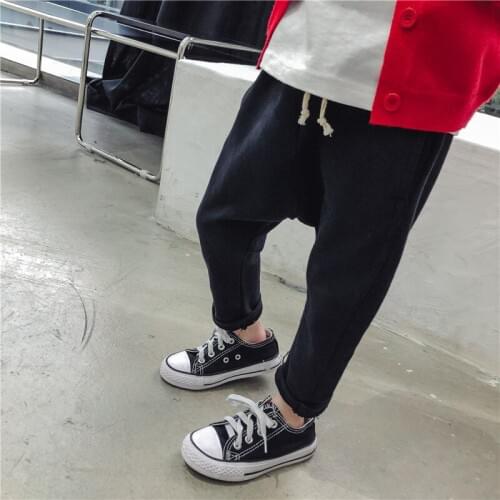 Boys Casual Pants Children Tracksuits Autumn New Fashion Cotton Harem Pants for Boys Kids Loose Trousers Baby Boy Hanging Pants