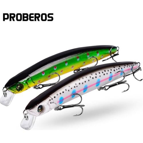 PROBEROS Minnow Fishing Bait 5.9"-15cm 0.97oz-27.5g 3D Lifelike Eyes Bass Baits Floating Artificial Wobblers Tackle