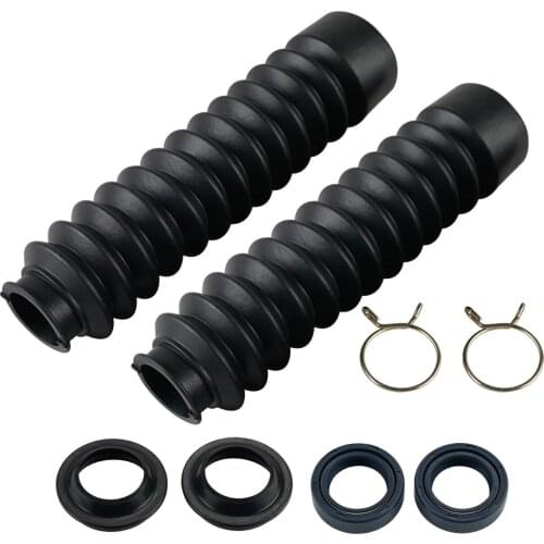 Motorcycle Rubber Front Fork Covers Gaiters Boot & Front Fork Damper Oil Seal Dust Seals For Honda CRF XL XR 70 75 80 100 110 F