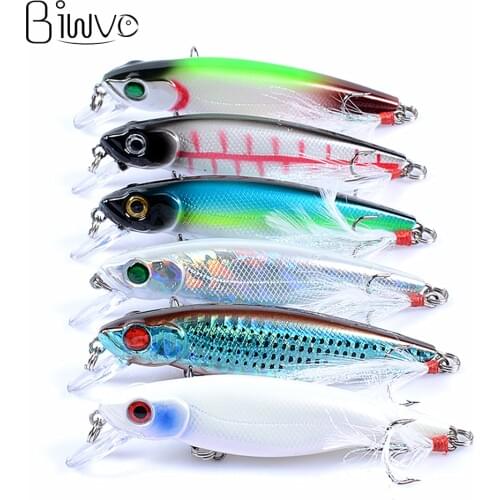 Biwvo fishing lure minnow fishing Artificial Bait popper accessorie wobbler propeller jigsaw winter everything for fishing bait