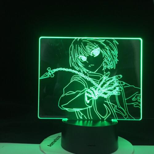 KURAPIKA CHAINS LED ANIME LAMP HUNTER X for Kids Bedroom Decoration Best Birthday Gift Child Bedside Lamp Japanese Anime Cute