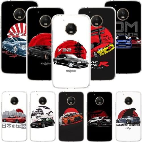 Tokoy Japan JDM Sports Car Phone Case For Motorola Moto G9 G8 G7 G6 G5 E6 E5 E4 Plus Play Power One Action Macro Coque Cover Cap