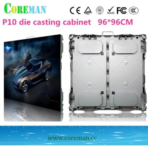 Outdoor led screen with steel cabinet 960x960 aluminum led cabinet