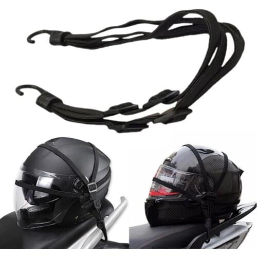 60cm Universal Motorcycle Helmet Straps Motorcycle Strength Retractable Luggage Elastic Rope Strap Luggage Bag