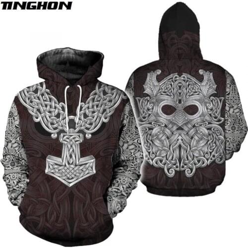 XS-7XL Viking Tattoo 3D All Over Printed Shirts Tees 3D Print Hoodie/Sweatshirt/Zipper Man Women eagle cross Tattoo-21