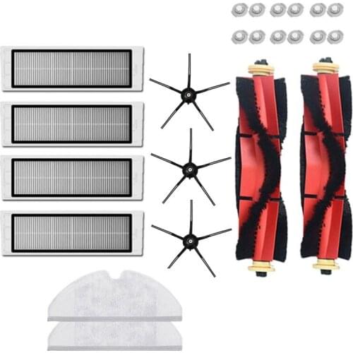 For XiaoMi Roborock S6 S60 S65 S5 MAX Accessories Vacuum Cleaner Parts Washable HEPA Filter 5-Arm Side Brush Main Brush