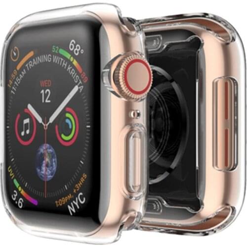 Protective Case Cover Ultra-thin Hard PC Screen Protective Case Cover Shell Slim Watch Cover for Apple Watch iWatch Series 4