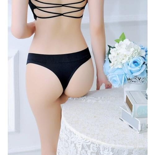 Women 's Underwear Panties Sexy Seamless and Comfortable Body Lifting Thong Low Waist Lady Shorts Nylon G-string 042