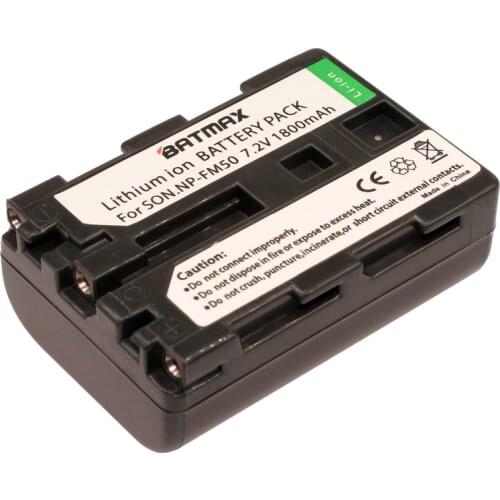 1Pcs1800mAh NP-FM50 NP FM50 Rechargeable Battery for Sony NP-FM51 NP-FM30 NP-FM55H DCR-PC101 DCR-PC105 A57 A65 A77 A450 A560 580