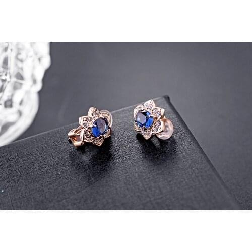 2021 Fashion jewelry Crystal from Swarovskis Simple and popular zircon earless ear clip Fit Women and female For Party