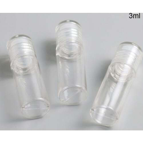 3ml mini Plastic Clear Empty Loose Powder Pot bottle With Sieve Cosmetic Makeup Jar Container Handheld Portable Sifter 30pcs