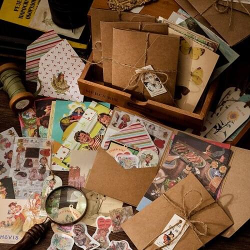 30 pcs Magic Astrolabe Material Paper Junk Journal Planner Craft Sticker Scrapbooking Vintage Decorative DIY Craft Photo Album