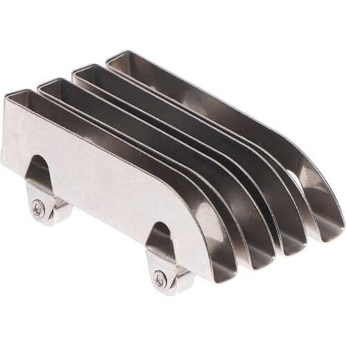 4pc Stainless Steel Pulley 5mm Glass Sliding Door Wheel Clamp Track Roller Runner For Display Cabinet Mobile Counter Repair Part