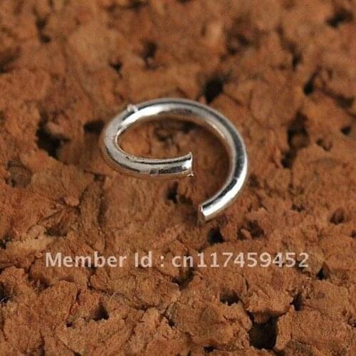 5MM 200pcs Silver Open Jump Ring Silver Components DIY Jewelry silver findings opening rings