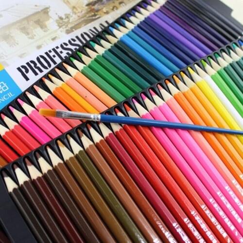 72 Water Colored Pencil Set Professional Smell Colour Pen for Kid Art Drawing Painting School Office Supplies Rainbow Stationery