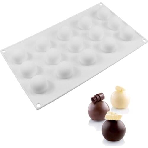 Non-Stick Silicone Round Ball Shaped Mini Truffles Mold for Chocolate Mould Baking Truffle Dessert Cake Decorating Tools