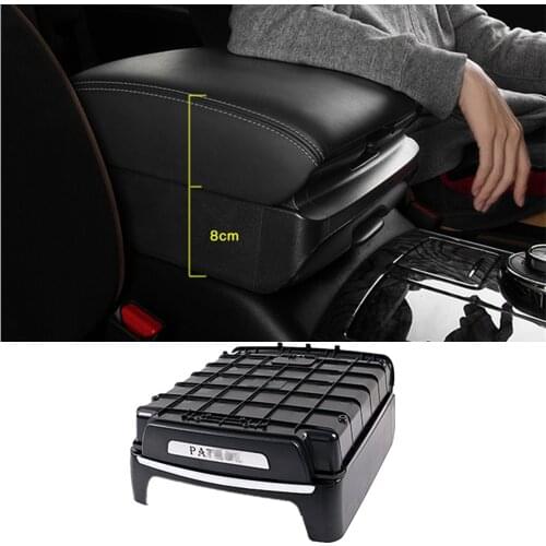 Car Central Armrest Heighten Center Console Storage Box Container Holder For Nissan Patrol Y62 Armada 2013-2020 Car Accessories