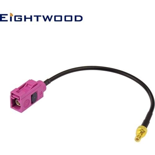 Eightwood Car Satellite Radio Adapter Cable Fakra H Female to SMB Male RG174 15cm for SIRIUS XM DAB Radio Antenna Aerial Cable
