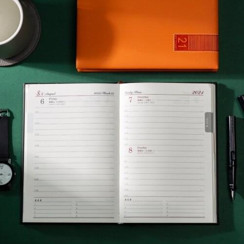 Agenda 2021 Diary Plan Notebook and Journal Kawaii 365 Days Planner School Notepad Journal Schedule Office Supplies Stationery