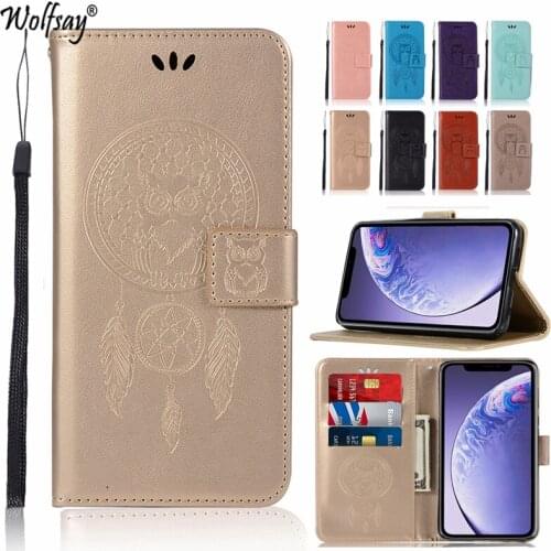 Phone Bag Case For iphone 11 Pro Cover Owl Flip Leather Wallet Case For iphone 11 Pro Full Protective Bag For iphone 11 Pro Case