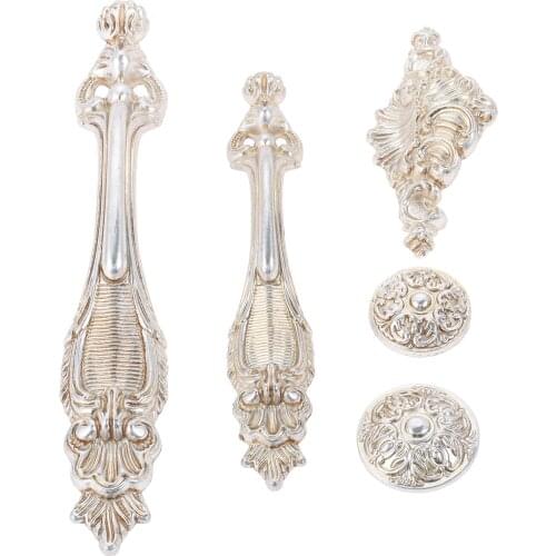 European antique knob Zinc Alloy Ancient silver wardrobe door cupboard drawer handle hardward furniture knob colorfast durable