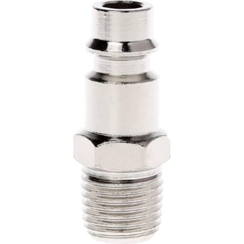 Euro Air Line Hose Fitting Connector Quick Release 1/4 Inch BSP Male Thread