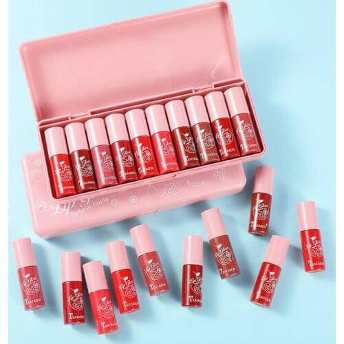 Glaze Lipstick Waterproof Non-sticky Cosmetic Colorful Summer Make Up Lipstick for Beauty