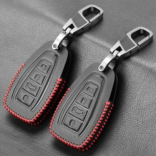 Genuine Leather car key fob cover case shell holder set for Geely coolray X6 emgrand Global Hawk GX7 remote accessories