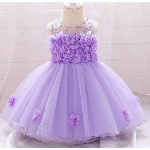 Toddler Baby Girls Clothes Newborn Baby Dress 1st Birthday Party Dress For Baby Girls Wedding Gown Infant Princess Dress vestido