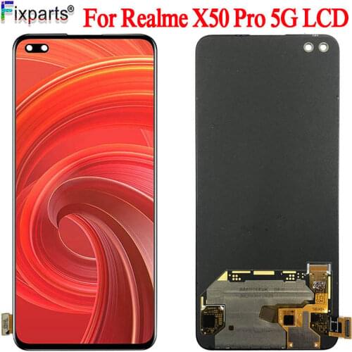 Original New For OPPO Realme X50 Pro 5G LCD Display Touch Screen Digitizer Assembly Replacement 6.44" For Realme X50 Pro LCD
