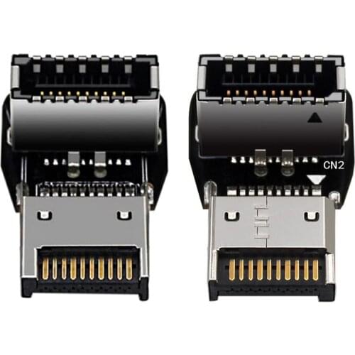 Usb 3.1 Type E Male To Female Adapter 90 Degree Right Angled Converter For Desktop Computer Motherboard