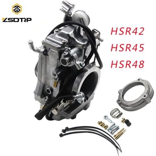 ZSDTRP HSR42/45/48 For Mikuni HSR45 TM45 45mm Accelerator Pump Performance Polished Carburetor Carb TM45-2PK