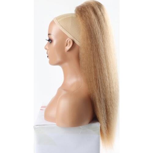 Pony Synthetic Drawstring Ponytail High Puff Afro Long Kinky Straight Ponytail Heat Resistant Fake Hair Ponytail Extensions