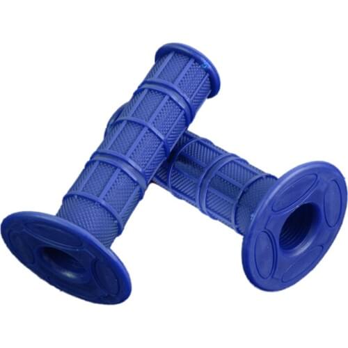 Motorcycle grips Handlebar grips Motorcycle scooter Quad 22mm rubber Motocross Deep blue