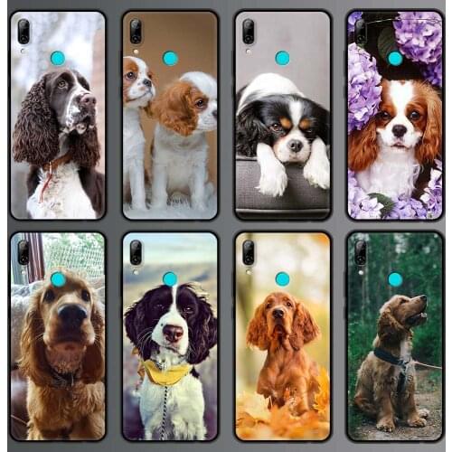 Cocker Spaniels Dog Lovely Phone Case For Huawei P30 Lite P smart Z 2019 2021 Silicon Cover For P40 Lite E P20 Pro P10 Shell