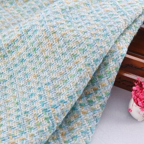 100X145cm Yarn Dyed Woven Tweed Fabric For Sewing Suits Coat Dress Autumn Winter Woolen Plaid Fabrics Tela Tissus Costura