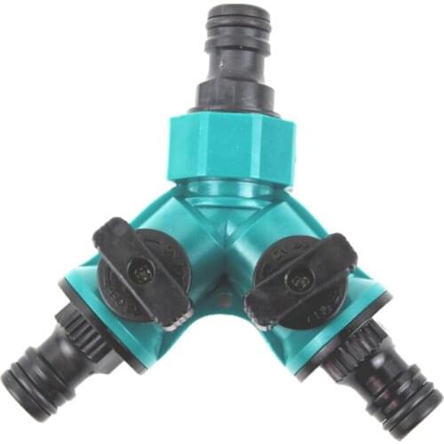D7YE Irrigation Y Shape Tap Connector Garden Hose Adapter Splitter Quick Coupling Drip Garden Watering Irrigation System Tool