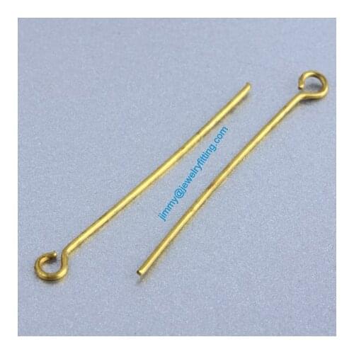 Jewelry Making findings Eye Pins Brass Pins ;Scarf Pins findings 0.7*35mm