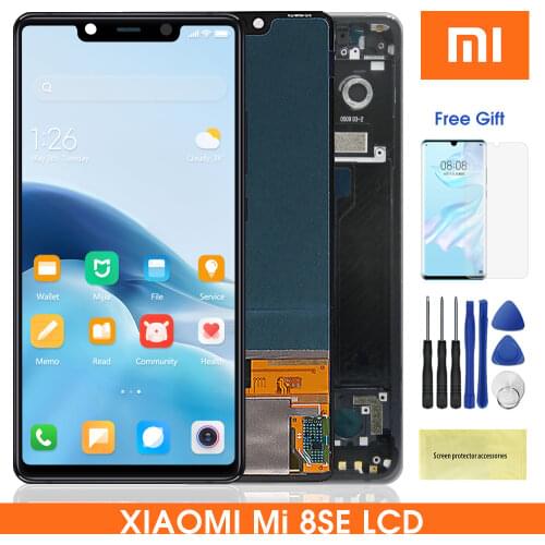 5.88" Original Lcd For Xiaomi Mi8 SE Mi 8 SE MI8SE Super Amoled LCD Display Touch Screen Digitizer For Xiaomi Mi 8SE