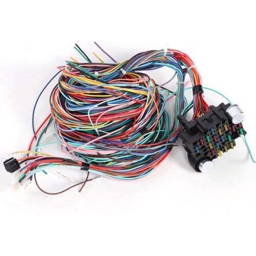 12V 21 Circuit 21 Circuits Wiring Harness Kit Universal Accessory for Car Truck RV Motor Home