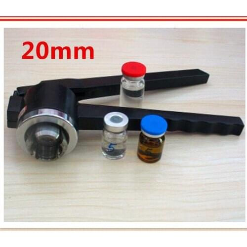 1 x 20mm Stainless Steel Manual Vial Crimper Flip Off Caps Hand Sealing Machine Tool