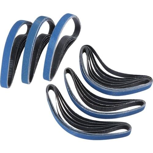 5Pcs Grit 60 80 120 Aluminium Oxide Grinder Belt For Metal Polishing 25 * 762mm Abrasive Sanding Belts For Air Belt Sander